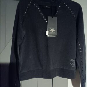 Harley Davidson Charcoal Studded Sweatshirt
